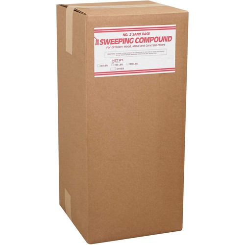 Gritless Sweeping Compound, 50 lb. Bag, Brown, 1/Each