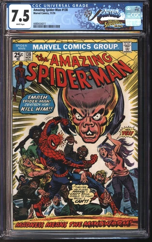 Marvel Amazing Spider-Man #138 11/74 FANTAST CGC 7.5 White Pages