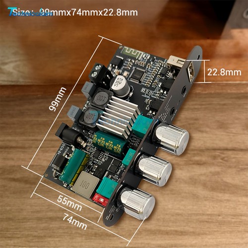 2 Stück ZK-1001UM Upgrade Mono 100 W Bluetooth Mikrofon Verstärker Platine TPA3116D2 - Bild 18 von 21
