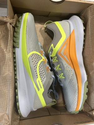 Nike React Pegasus Trail 4 Grey/Volt-Orange Mens Trail Running Shoe DJ6158 002
