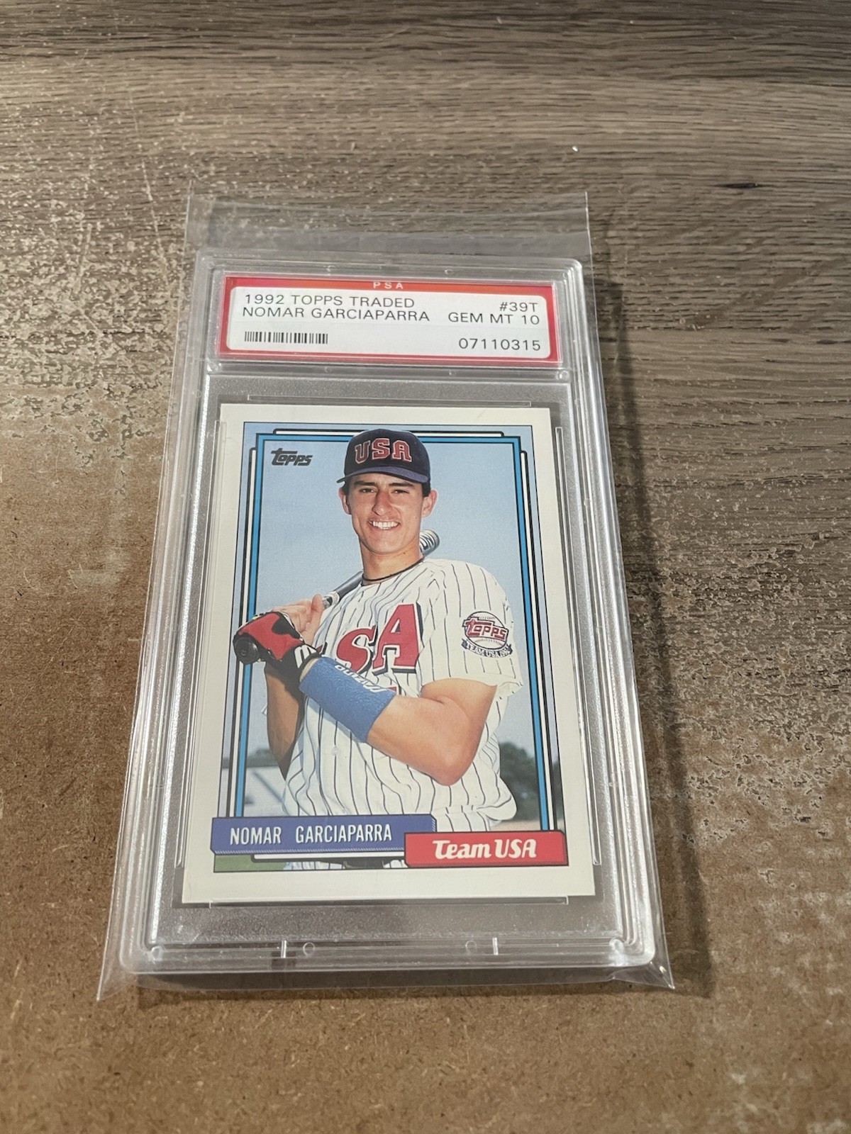 1992 TOPPS TRADED #39T NOMAR GARCIAPARRA ROOKIE RC PSA 10