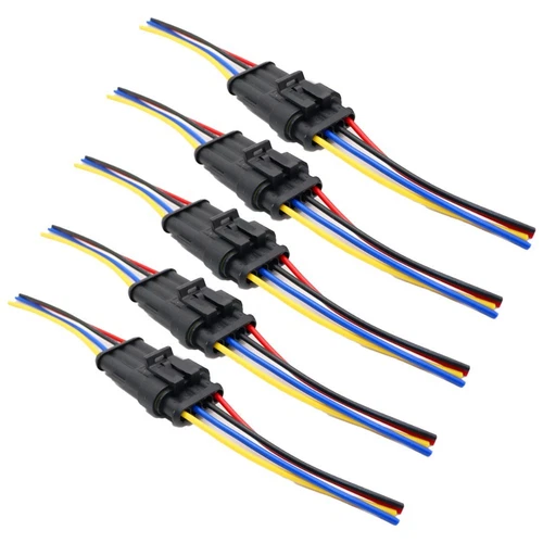 Reliable and Secure Connection 5PCS Waterproof Car Electrical Connector