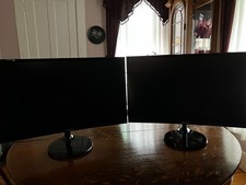 2 Samsung CF390 Series 24 inch Curved LED Monitors