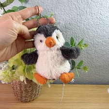 Jellycat Peanut Penguin Bag Charm Cute Plush Keychain Soft Toy NWT Dust Bag