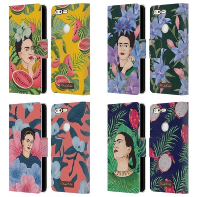 OFFICIAL FRIDA KAHLO PORTRAIT 3 LEATHER BOOK WALLET CASE COVER FOR GOOGLE PHONES