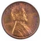 Certified 1937 Lincoln Cent ANACS MS65 RB Toned Wheat Penny 1c