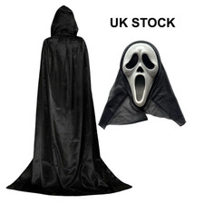 Disfraz De Halloween De Hombre Ghost Death Reaper Scream Con Máscara