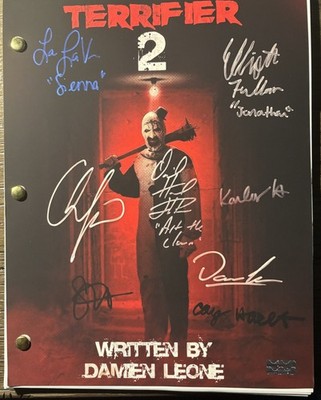 Terrifier 2 Transcript Limited Signature Edition Autographs