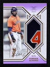 2022 Topps Definitive Collection Helmet Purple /5 Yordan Alvarez #DHC-YAL