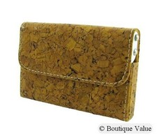 Yellow Patent Cork Business Credit Card Case ...