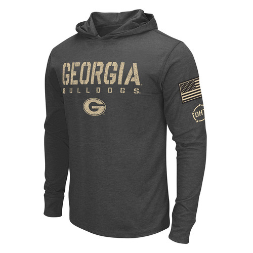 Men's Colosseum Heather Black Georgia Bulldogs Team OHT Military Appreciation - Imagen 2 de 4