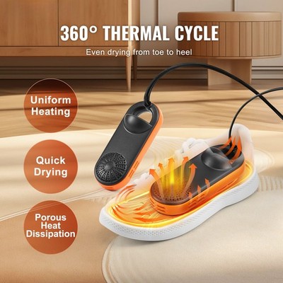 Portable Boot & Shoe Dryer, Auto Temp Extendable Warmer, Fireproof