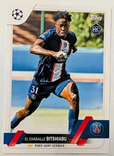 El Chadaille Bitshiabu RC #61 (PSG) - 2022-23 Topps UEFA Club Competitions