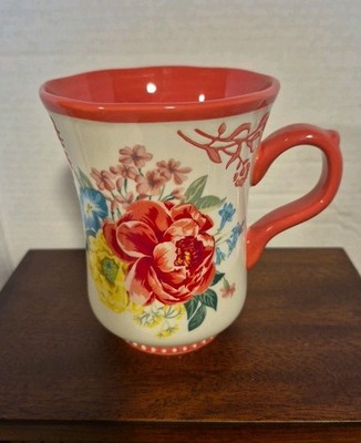 PIONEER WOMAN FANCY FLOURISH STONEWARE 18 Oz COFFEE MUG