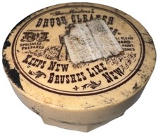 Publicité ancienne | Le maître nettoyeur brosse 2 5/8 oz | récipient art plastique