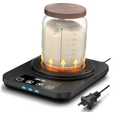 Electric Sourdough Starter Warmer Mat, Upgrade Warming Heating Pad for Black