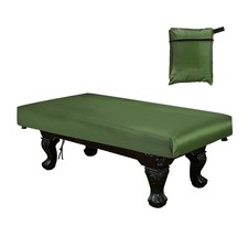 Billiard Pool Table Cover with Storage Bag,9ft  Oxford  Silver-Plated  Green