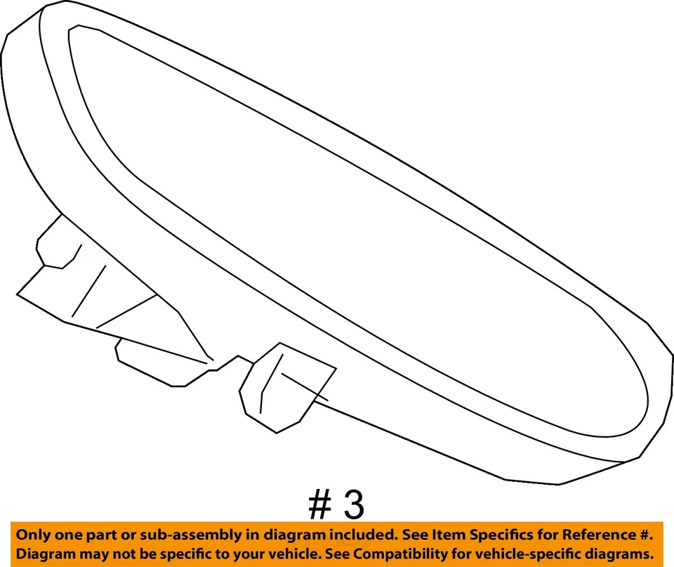 Rear View Mirror With Automatic Dimming Fits 17-21 BMW 230i 743513 - Image 4 of 4