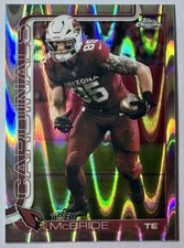 2025 Topps Chrome Football Trey McBride #4 Raywave Refractor