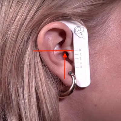 Signia Connexx Messschablone für Hörerlänge - miniReceiver 3.0