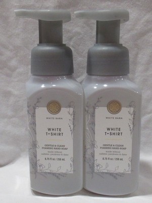 White Barn Bath & Body Works Foaming Hand Soap Lot Set of 2 WHITE T-SHIRT