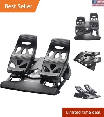 TFRP Flight Rudder Pedals   Realistic Flight Simulator Controls with Sliding ...
