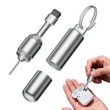 SIM Card Tray Removal Tool Portable Keychain Eject Pin Needle cleaning brush
