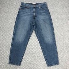 Levis High Waisted Mom Jeans Womens 31 Blue Tapered Vintage Style Denim Pants