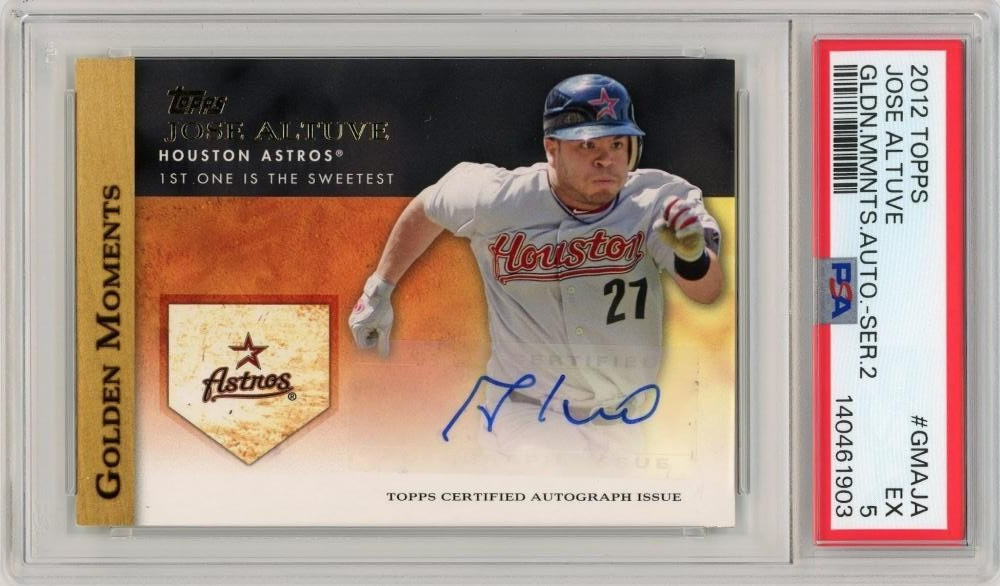 2012 TOPPS Series 2 Jose Altuve Golden Moments Autograph #GMAJA【PSA5】《Excellent》