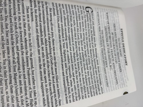 NEW Full grain Genuine Leather Bible | KJV Giant/Large Print Bible | Thumb-Index - Picture 5 of 7