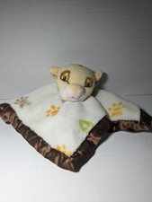 Disney Baby The Lion King Simba Plush Blanket Lovey Satin Trim Stuffed Security