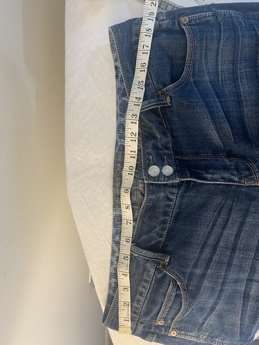 Express Modern Boyfriend Relaxed Fit Low Rise Blue Jeans Womens Size 10 distress - Picture 12 of 18
