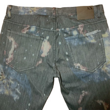 Armani Exchange Denim Jeans Paint Splatter Men's Size 35x33