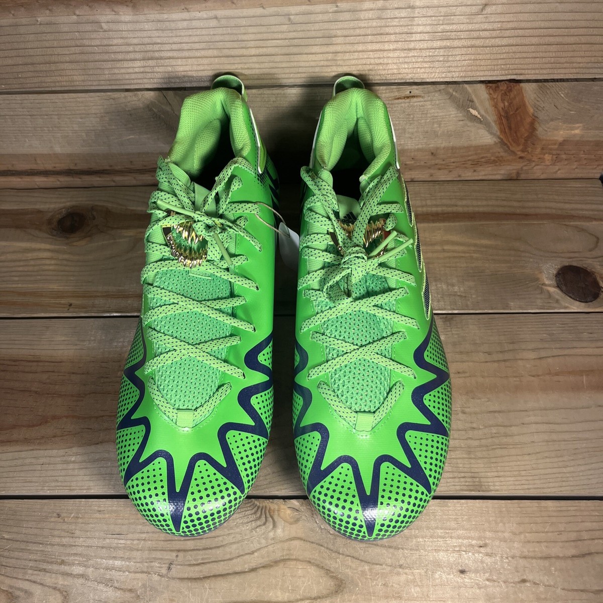 NEW Mens Size 13 - Adidas Freak 22 The Hulk Green Purple Football Cleats GX7906 Adidas Freak 22 Incredible Hulk Football Cleats Green Purple  main image 4