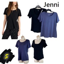 NWT Lot of 2 Jenni Solid S Ribbed Sleep Top 100154607MS 45