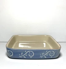 Blue Baking Serving Dish Portugal Stoneware By Grestel