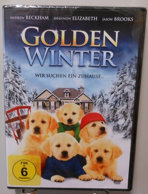 Weihnachten DVD Golden Winter Hunde Welpen suchen Zuhause Spielfilm Advent #T286