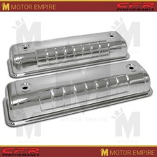 Fits 1955-64 Ford Y Block 272 292 312 Chrome Steel Valve Covers 3.5 Heights
