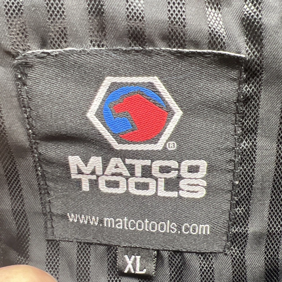 MATCO Tool Denim Black men’s XL Embroidered Sewn Bomber Jacket - Image 4 of 4