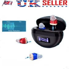 1 Pair Of Digital ITE Ear Aids Hearing Aid Severe Loss Rechargeable Invisible