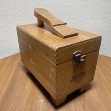 Vintage Wooden Esquire Shoe Valet De Luxe Shoe Shine Box