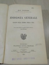 Libro Fisiologia Generale Saggio Sulla Teoria Della Vita Di Max Verworn