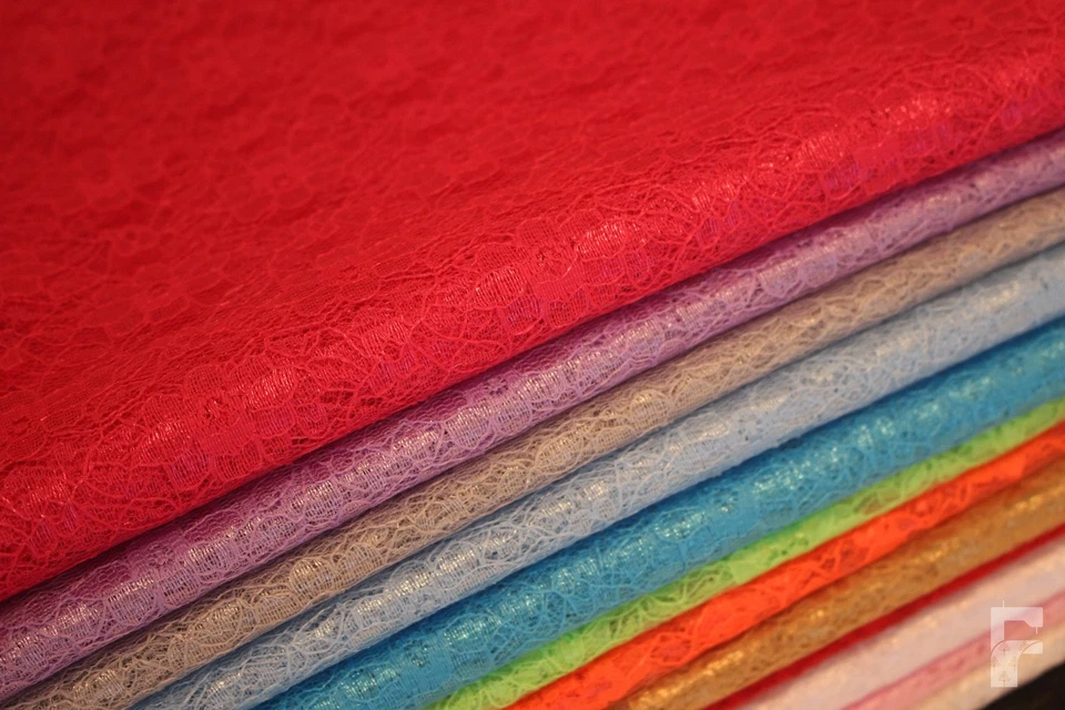 Blumen Spitze Stoff Verkauft für Meter Leicht mit Einem Glanz Großartig Wert - Bild 3 von 4