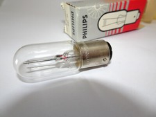 1 NOS Original Philips 13347W B15D 6v 15w Bulb Made in Holland*
