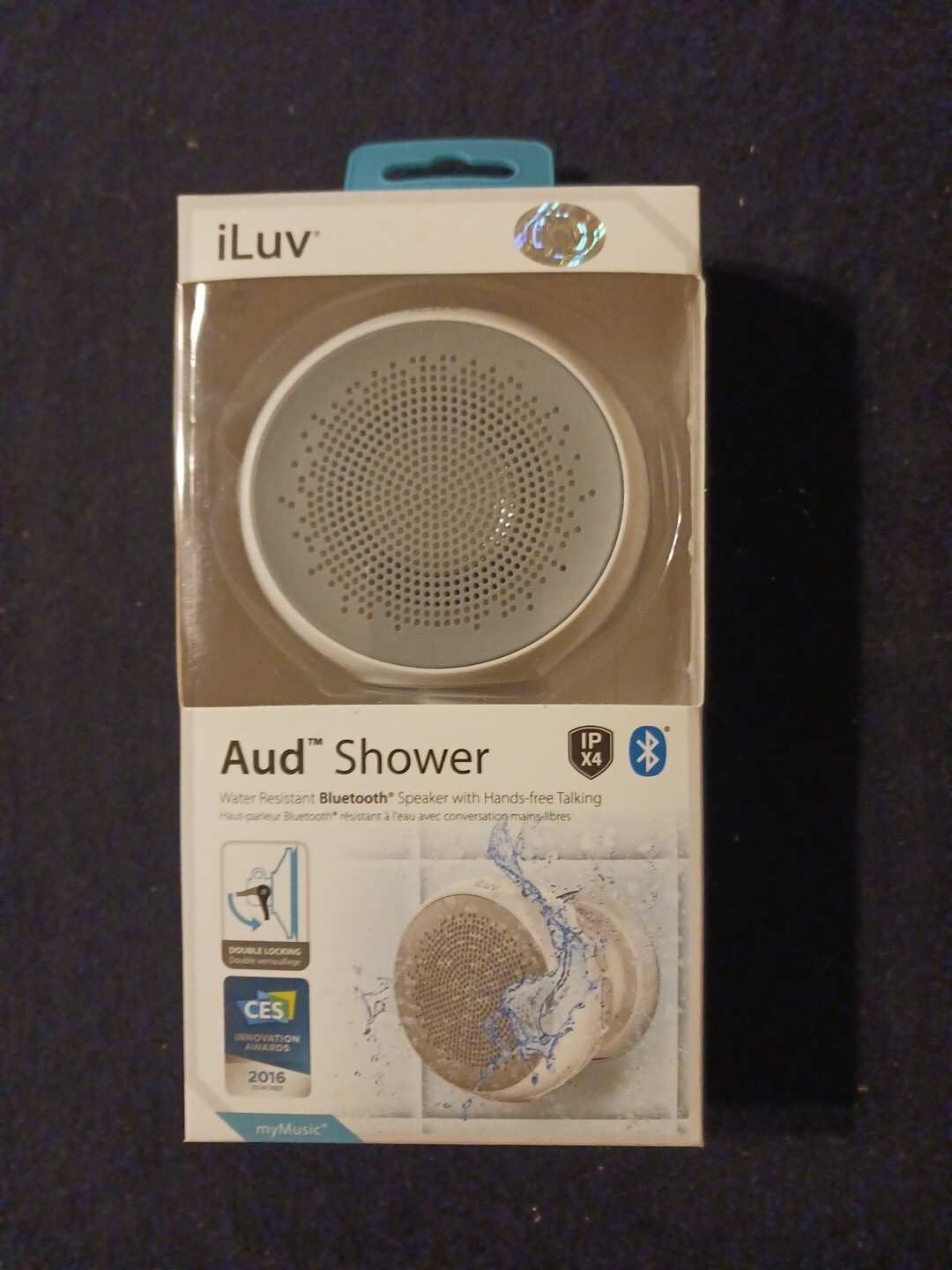 White iLuv Audio Water Resistant Rechargeable Battery Blueto
