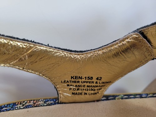EUC ALEGRIA Ken-158 blaue Kolibri-Ledersandalen Damen Größe EU 42/US 11-12 - Bild 11 von 12