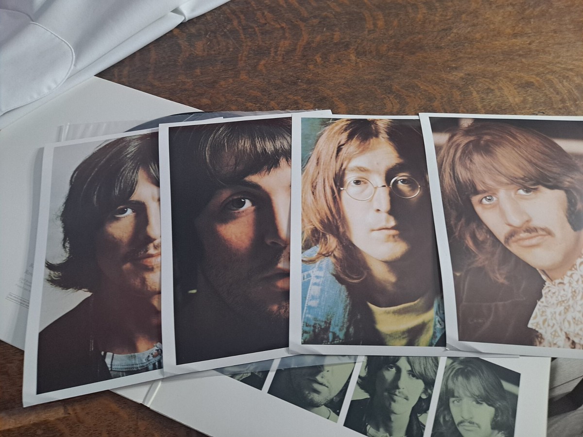 Beatles White Album With Poster And Photo Prints #C1 0777 7 Beatles White Album With Poster And Photo Prints #C1 0777 7
