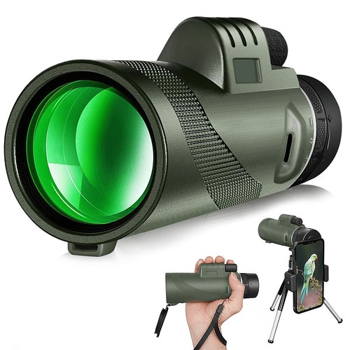80x100 Zoom HD Monocular 1500M/9500M Handheld Telescope Night Vision Waterproof - Picture 22 of 22