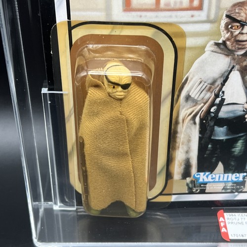 Prune Face ROTJ 77 Back-A Graded AFA 75 1984 Kenner Star Wars Modellino - Foto 6 di 7