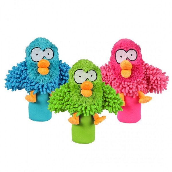 Coockoo Hundespielzeug Oohoo Blau Quietscher PlüSch 27Cm Neopren Kauspielzeug-image